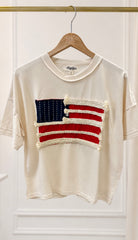 United We Stand Braided Flag Tee