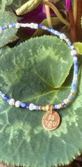 enewton 5.5" egirl Hope Unwritten Bracelet - be you. Small Gold Disc - Is A Smurf's Butt Blue?