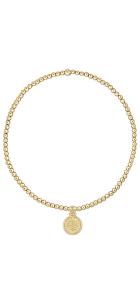 enewton classic gold 2mm bracelet - blessing small gold disc