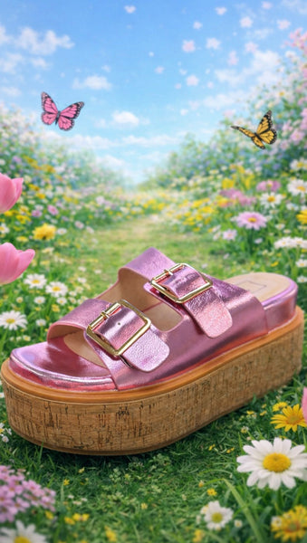 Shu Shop Lucinda Flatform Sandal - Pink