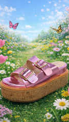 Shu Shop Lucinda Flatform Sandal - Pink