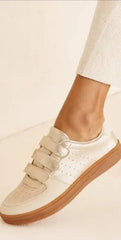 Gold Joy Velcro Sneakers