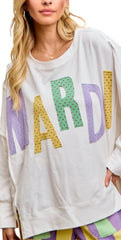 Oversized Mardi Top