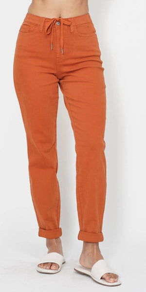 Judy Blue Rusty Orange Jogger Jeans