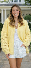 Butter Yellow Cardigan