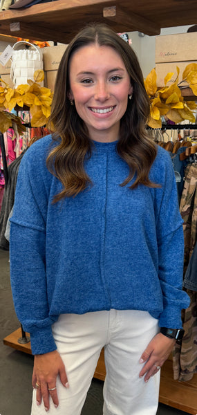 Heather Big Seam Oversized Sweater - 3 Colors