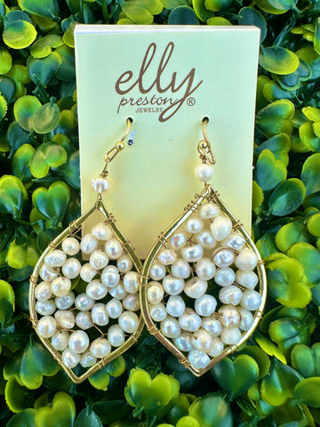 Susan Shaw Firecracker Pearl Earrings