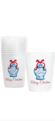 The Royal Standard | Chinoiserie Merry Christmas Party Cups 16oz - Set of 10