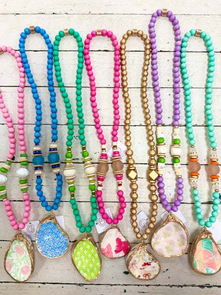 Collins Oyster Necklace - 7 Colors