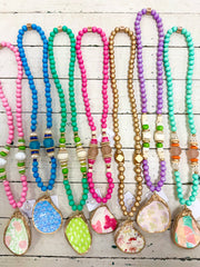 Collins Oyster Necklace - 7 Colors