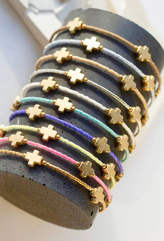 Beaded Stone Wrap Bracelets