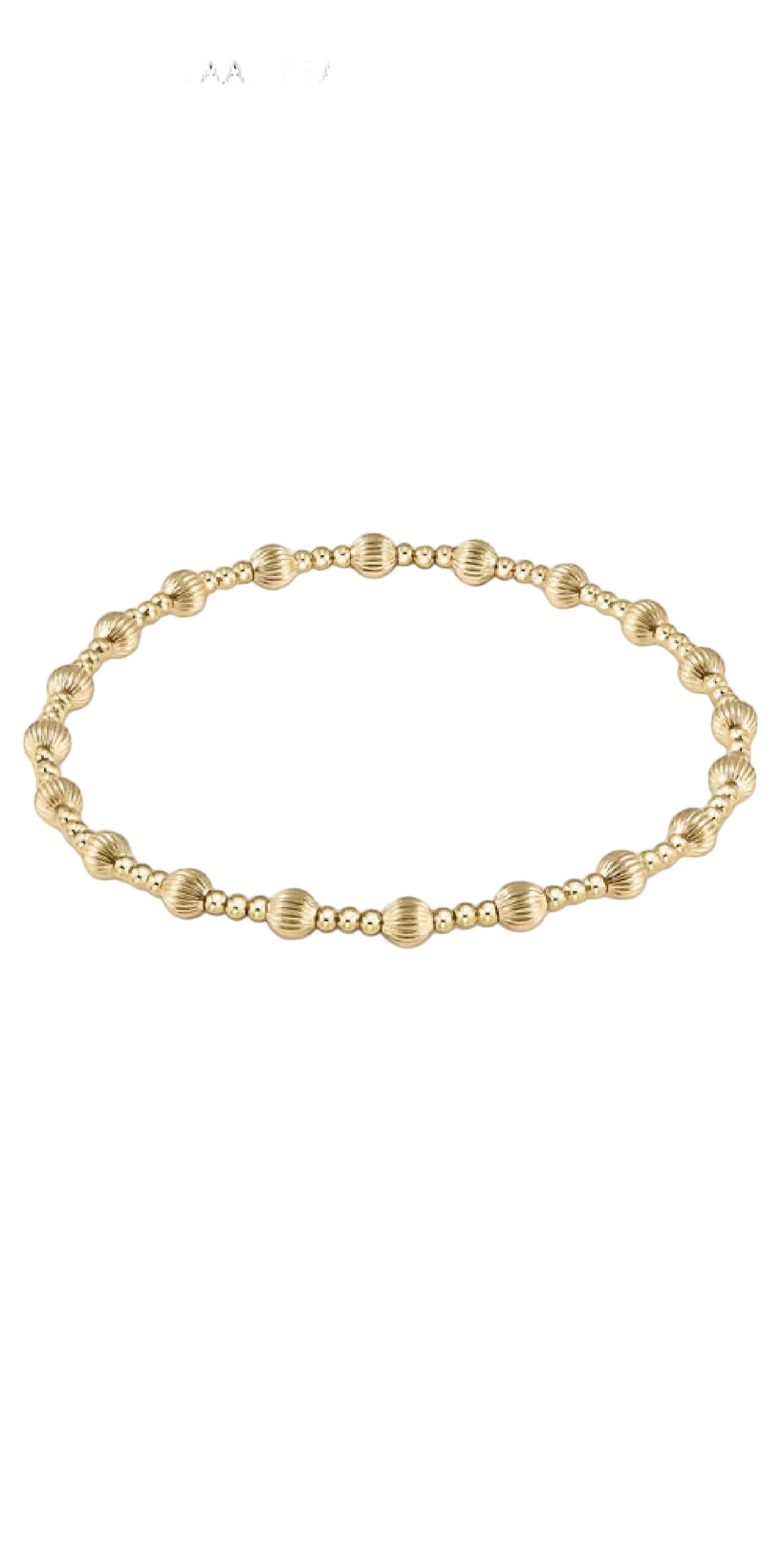 enewton Dignity Sincerity Pattern Gold Bead Bracelet-5mm