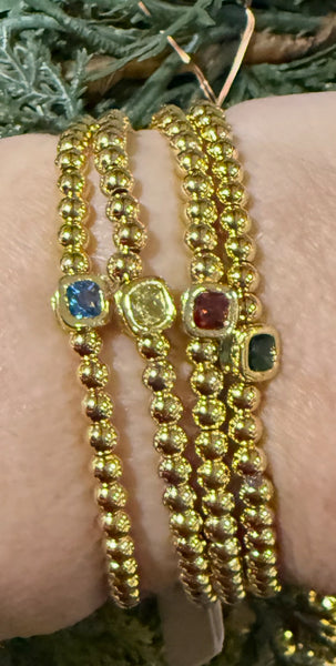 Kiki & Livy Birthstone Stretch Bracelets