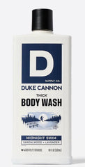 Duke Cannon Thick Body Wash Midnight Swim 18oz