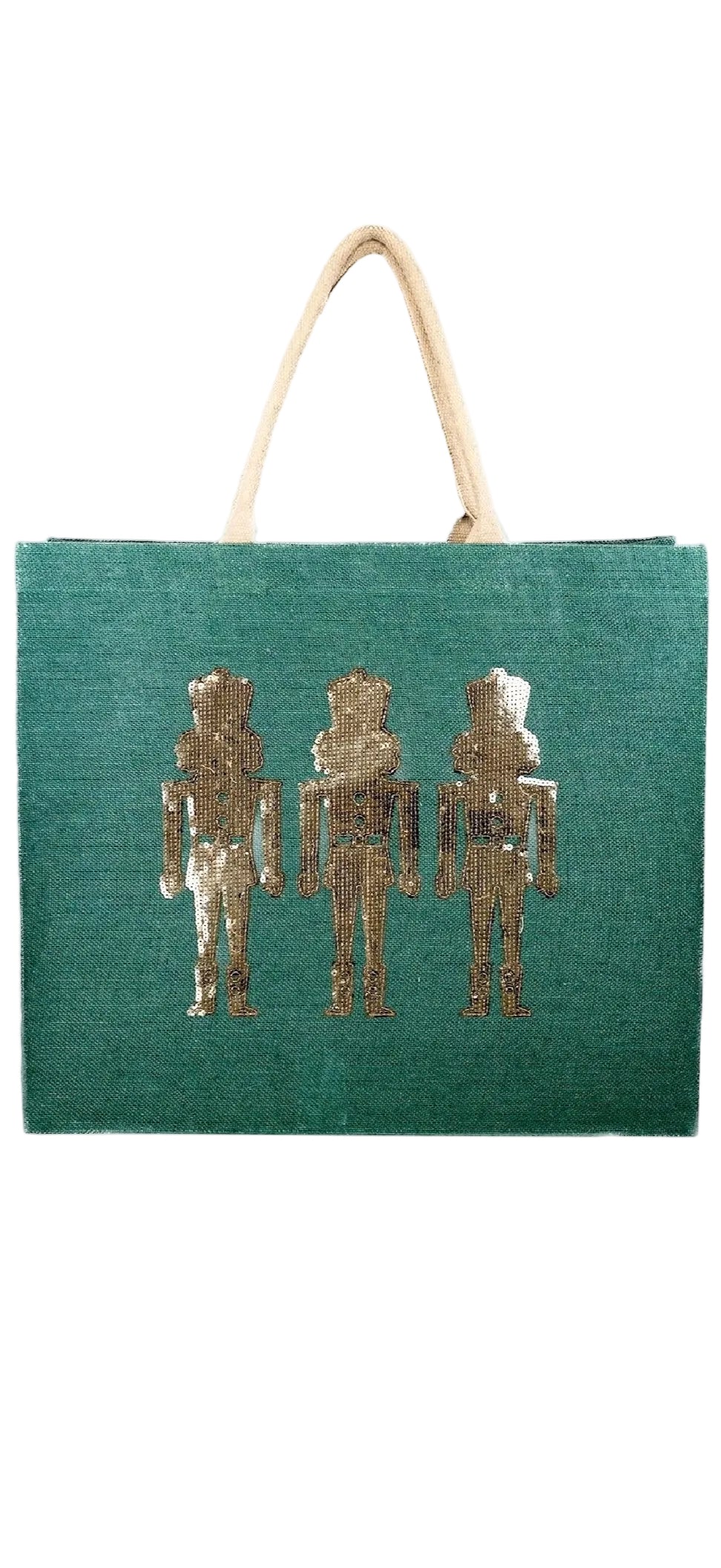 Glitzy Nutcracker Sequin Carryall Tote