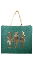Glitzy Nutcracker Sequin Carryall Tote
