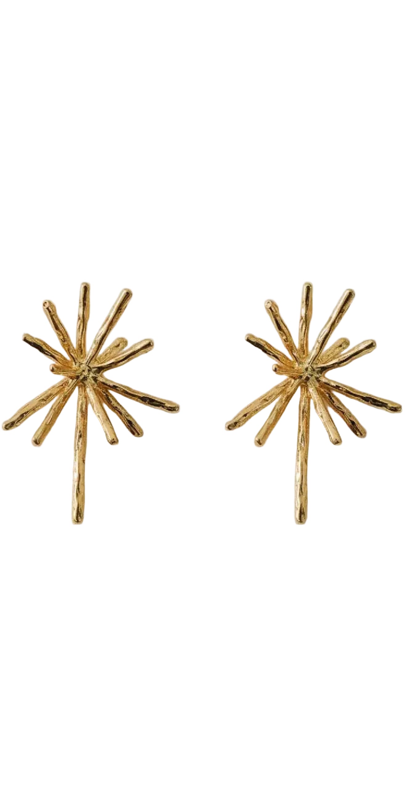 Gold Fireworks Earrings