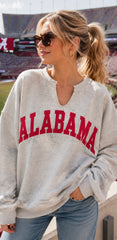 Alabama & AL Reversible Sweatshirt - Grey