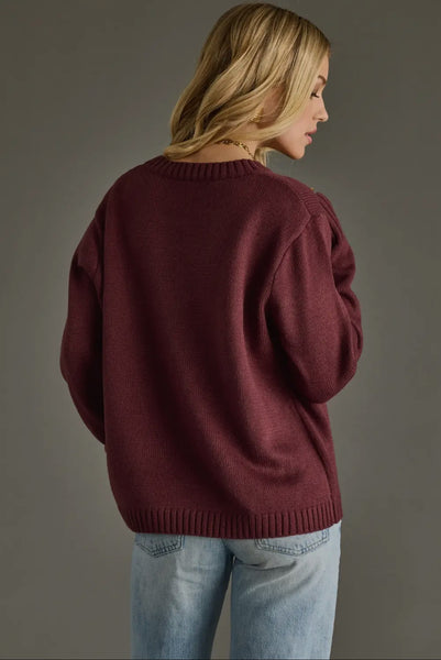 Wine Weather Sweater