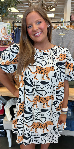 Cosmopolitan Leopard Dress
