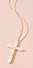 Fresh Water Pearl Cross Necklace