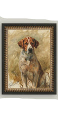Study of A Hound Framed Antique Art