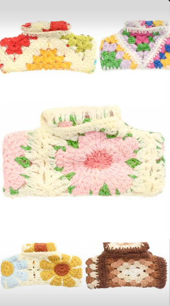 Soho Crocheted Hairclips - Many Patterns