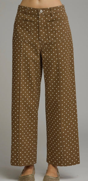 Brown Dotty Jeans