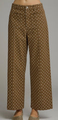 Brown Dotty Jeans