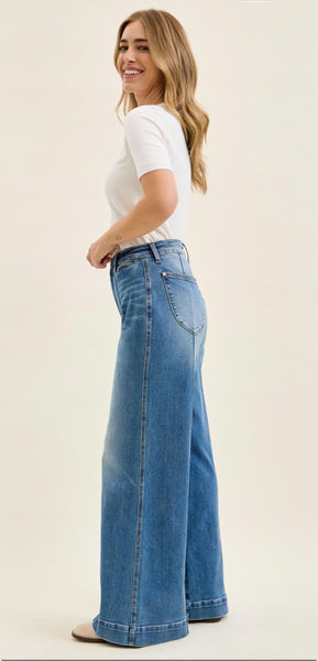 Judy Blue Liza Palazzo Jeans - Regular and Short Lengths