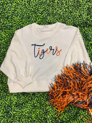 Tiger Tinsel Script Sweatshirt