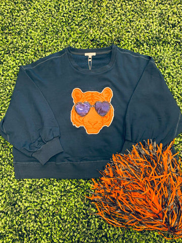 Tiger Heart Sunglasses Sweatshirt