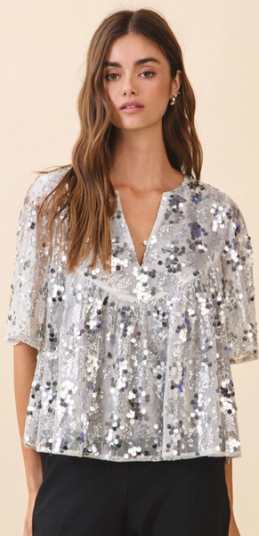 Showstopper Sequin Top