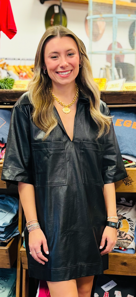 Maci Leather Dress