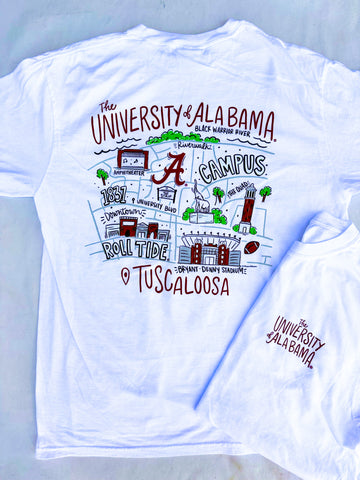 Alabama Roll Tide Flag T-Shirt - Unisex