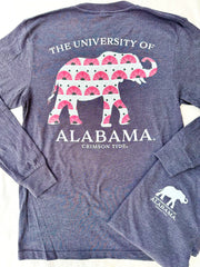 Alabama Palm Elephant Long Sleeve T-Shirt - Unisex