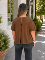 Lost in The Past Suede Top