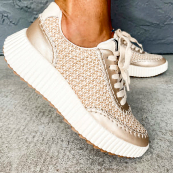 Shu Shop Selina Sneakers-Gold