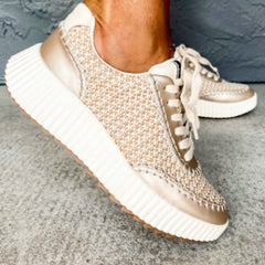 Shu Shop Selina Sneakers-Gold