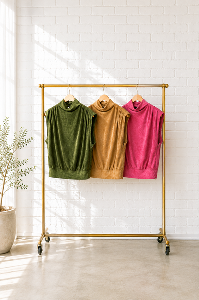 Charlotte Suede Top - 3 Colors