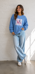 Blue Star Quilted Sweatshirts