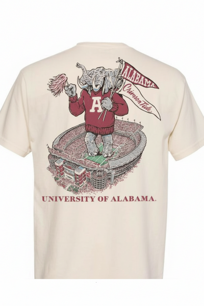 Campus Collection Big AL T-Shirt - Ivory