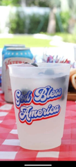 July 4th/Patriotic- God Bless America Frost Cup