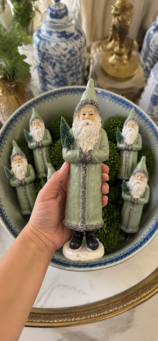 St. Nicholas Statue - Sage Green