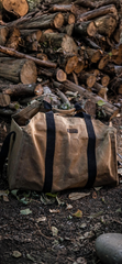 Waxed Canvas Firewood Tote