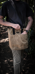 Waxed Canvas Crossbody Tote