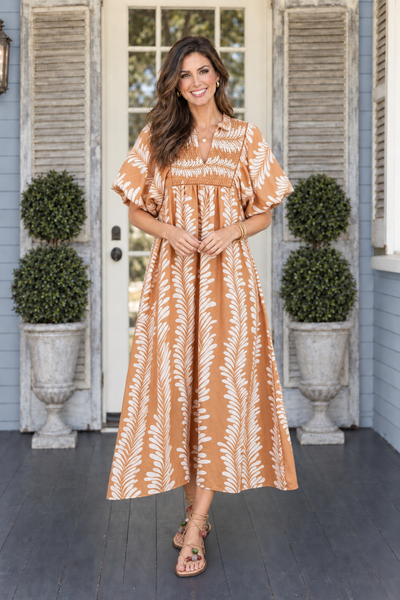 French Quarter Courtyard Midi Dress