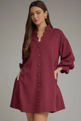 Mazie Scalloped Dress