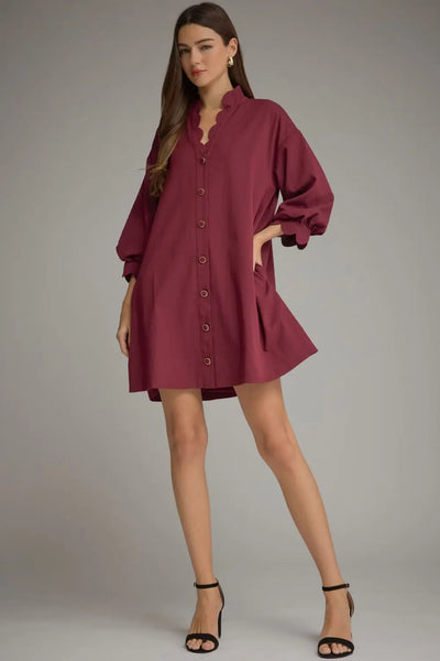Mazie Scalloped Dress