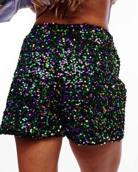 Let the Good Times Roll Sparkle Shorts